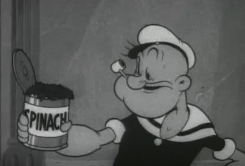 marynarz Poppey i szpinak